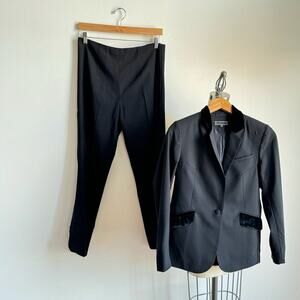 TOCCA Wool Pants Suit w/ Velvet Details Set